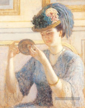Frederick Carl Frieseke œuvres - Reflections Impressionniste femmes Frederick Carl Frieseke